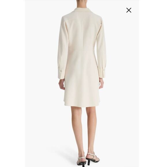 NWOT Women’s Vince Rugby Long Sleeve Dress in Off White SZ 6 - Picture 7 of 7